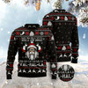 Goofygearprints Viking Deck The Halls With Skulls Ugly Christmas Sweater, Funny Xmas Sweater, Sweater Xmas