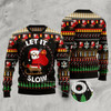 Goofygearprints Sloth Let It Slow Ugly Christmas Sweater, Funny Xmas Sweater, Sweater Xmas