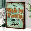 2 Corinthians 5:7 Walk By Faith Ii Canvas Art Christian Wall Decor With Bible Verse Focusing On The Journey Of Faith