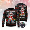 Goofygearprints Santa Floss Ugly Christmas Sweater, Funny Xmas Sweater, Sweater Xmas