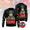 Goofygearprints Put Your Nuts In My Mouth Ugly Christmas Sweater, Funny Xmas Sweater, Sweater Xmas