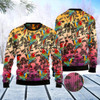 Goofygearprints Parrot Palm Forest Ugly Christmas Sweater, Funny Xmas Sweater, Sweater Xmas