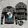 Goofygearprints Newfoundland Santa On Highway Ugly Christmas Sweater, Funny Xmas Sweater, Sweater Xmas