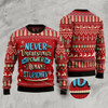 Goofygearprints Never Underestimate The Power Of Human Stupidity Ugly Christmas Sweater, Funny Xmas Sweater, Sweater Xmas