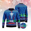 Goofygearprints Merry Nursemas Ugly Christmas Sweater, Funny Xmas Sweater, Sweater Xmas