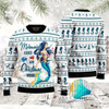 Goofygearprints Mermaid Wishes Ugly Christmas Sweater, Funny Xmas Sweater, Sweater Xmas