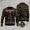 Goofygearprints Xmas Tree Sweater, Christmas Tree Autism Awareness Ugly Christmas Sweater, Funny Xmas Sweater