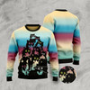 Goofygearprints Cat Xmas Sweater, Lovely Black Cat Ugly Christmas Sweater, Sweater Xmas