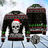 Goofygearprints Cat Xmas Sweater, Cat Skull Santa Ugly Christmas Sweater, Sweater Xmas