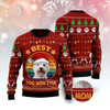 Goofygearprints Dog Xmas Sweater, West Highland White Terrier Best Dog Mom Ever Ugly Christmas Sweater, Funny Xmas Sweater