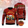 Goofygearprints Dog Xmas Sweater, Golden Retriever Best Dog Mom Ever Ugly Christmas Sweater, Funny Xmas Sweater