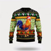 Goofygearprints Farmers Sweater, Chicken Cluck-ry Ugly Christmas Sweater, Christmas Crewneck Sweater, Winter Farm Fashion