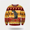 Goofygearprints Pet Cat Sweater, Hiss Off Cat 3D All Over Print Ugly Christmas Sweater, Gift For Cat Love, Cat Crewneck Sweater, Winter Fashion