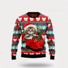 Goofygearprints Pet Cat Sweater, Cat Socks Ugly Christmas Sweater, Gift For Cat Love, Cat Crewneck Sweater, Winter Fashion