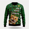 Goofygearprints Pet Cat Sweater, Cat Christmas Tree Ugly Christmas Sweater, Gift For Cat Love, Cat Crewneck Sweater, Winter Fashion
