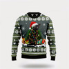 Goofygearprints Pet Cat Sweater, Black Cat Merry And Bright Ugly Christmas Sweater, Gift For Cat Love, Cat Crewneck Sweater, Winter Fashion