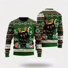 Goofygearprints Pet Cat Sweater, Black Cat Hohoho Ugly Christmas Sweater, Gift For Cat Love, Cat Crewneck Sweater, Winter Fashion