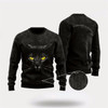 Goofygearprints Pet Cat Sweater, Awesome Black Cat Ugly Christmas Sweater, Gift For Cat Love, Cat Crewneck Sweater, Winter Fashion
