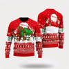 Goofygearprints Bigfoot Mery Squatchmas Pine Tree Ugly Christmas Sweater, Best Gift For Christmas, Bigfoot Crewneck Sweater, Christmas Winter Fashion