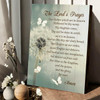The Lord’s Prayer Dandelion Canvas Wall Art Christian Scripture Poster For Inspirational Decor