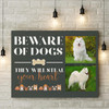 Custom Beware Of Dogs They Will Steal Your Heart Dog Photo Collage Wall Art Dog Love Gift