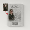 Personalized Brother Remembrance Canvas I Thought Of You Today Brother Memorial Gifts, Sympathy Gifts For Loss Of Brother, In Memory Bereavement Condolence Gifts