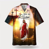 Goofygearprints Christian Hawaiian Shirt, He Is Risen Hawaiian Shirt, Jesus Leaves The Tomb Hawaiian Shirt, Christian Aloha Shirt