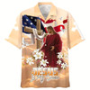 Goofygearprints Cross With Lilies Jesus Is My Savior Best Christian Hawaiian Shirt For Men, Christian Hawaiian Shirt, Gift For Christian