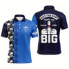 Goofygearprints Funny Blue Skull Bowling Polo Shirt For Men Custom Name Does This Shirt Make My Balls Look Big