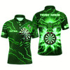 Goofygearprints Personalized Thunder Green Eagle Dart Polo Shirts Custom Dart Shirts For Men Dart Team Shirts Style 1