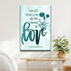 Let All That You Do Be Done In Love Wildflowers Wall Art Canvas Bible Verse Canvas Inspirational Scripture Wall Decor
