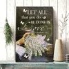 Let All That You Do Be Done In Love Floral Bible Verse Wall Art Canvas Inspirational Scripture Wall Decor For Love And