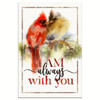 I Am Always With You Cardinal Christian Wall Art Canvas Bible Verse Canvas Inspirational Scripture Wall Decor For