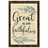 Great Is Thy Faithfulness Christian Hymn Wall Art Canvas Bible Verse Canvas Inspirational Scripture Wall Decor For Faith