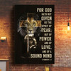 2 Timothy 1:7 For God Hath Not Given Us The Spirit Of Fear Wall Art Canvas Bible Verse Canvas Courageous Scripture Wall
