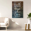 Faith Makes All Things Possible Hope Makes All Things Bright Wall Art Canvas Bible Verse Canvas Inspirational Scripture