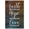 Faith Makes All Things Possible Hope Makes All Things Bright Wall Art Canvas Bible Verse Canvas Inspirational Scripture