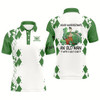 Goofygearprints Men Golf Polo Shirts Never Underestimate An Old Man With A Golf Club Custom Golf Shirts For Men Green Style 1