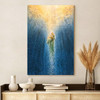 Jesus Saving Me Canvas Wall Art Jesus Beach Water Canvas Jesus God Canvas Christian Wall Art For Home