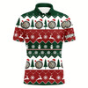 Goofygearprints Christmas Tree Snowflakes Men Darts Polo Shirt Custom Christmas Darts Shirt For Men