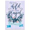 1 Samuel 1:27 For This Child We Have Prayed Wall Art Canvas Bible Verse Canvas Christian Parenting Scripture Wall Decor