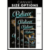 With God All Things Are Possible Bible Verse Canvas Wall Art Cross And Butterfly Design Christian Canvas Prints For