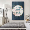 It Is Well With My Soul Christian Hymn Lyrics Canvas Wall Art Bible Verse Prints Calming And Encouraging Wall Decor For
