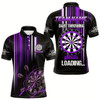 Goofygearprints Purple Throwing Skills Loading Custom Dart Shirt For Men With Pocket Option Style 2