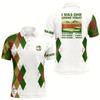 Goofygearprints Funny Mens Golf Polo Shirts Custom I Was One Under Today, One Under A Tree, Bush And Water Green Style 1