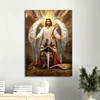 Wings Jesus Painting Warrior Of God Religious Art Sword Of Truth Canvas Wall Art Christian Gift Bold And Inspirational