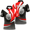 Goofygearprints Personalized 8 Ball Billiard Red Version 3D Polo Shirts For Men Best Custom Gifts For Pooler