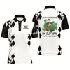 Goofygearprints Mens Golf Polo Shirts Never Underestimate Old Man With A Golf Club Custom Golf Shirts For Men Black