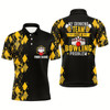 Goofygearprints Funny Yellow Argyle Bowling Beer Polo Shirts For Men Custom My Drinking Team Has A Bowling Problem Style 2
