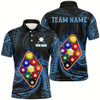 Goofygearprints Personalized Blue Tribal Pattern 9 Ball Billiard Shirts For Men, 9 Ball Pool Billiard Jerseys Style 2